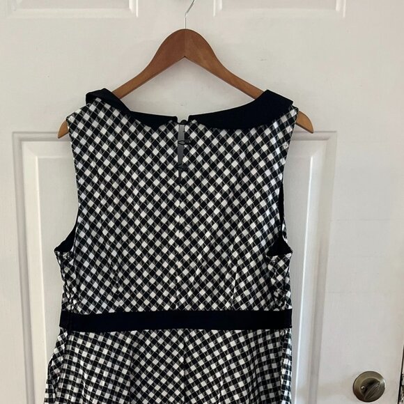 Orphanblack Torrid Black/White Plaid Retro Rockabilly Swing Dress Sz 16 - Picture 11 of 13